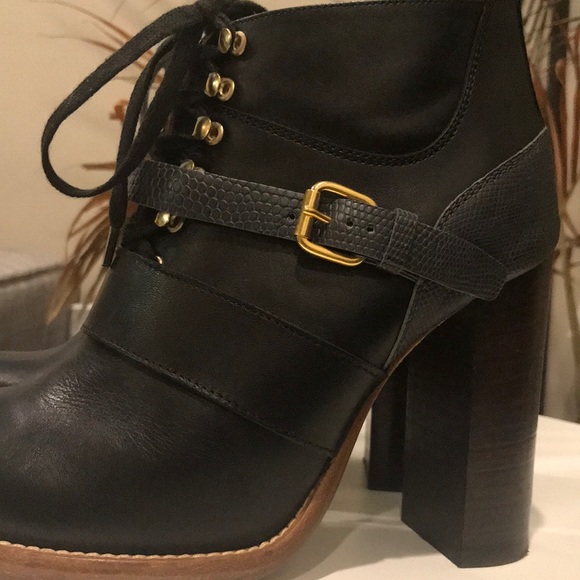 CHLOE Lace Up Heeled Boots - Picture 6 of 8